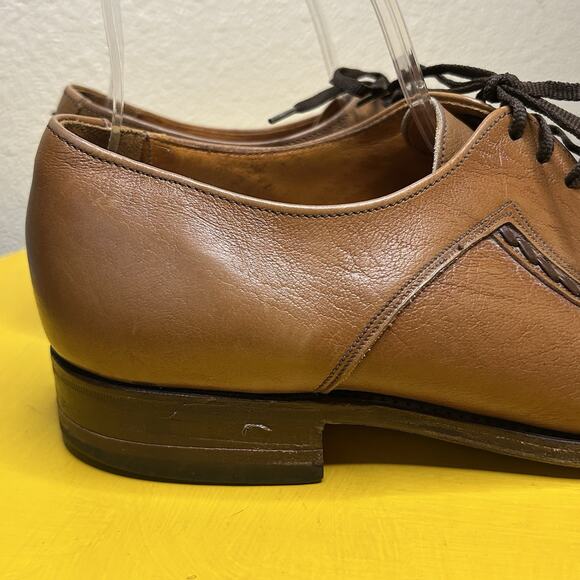 loake bros Fontwell brown leather dress shoes Formal Wear men’s Size 8.5 EEE - Picture 3 of 16
